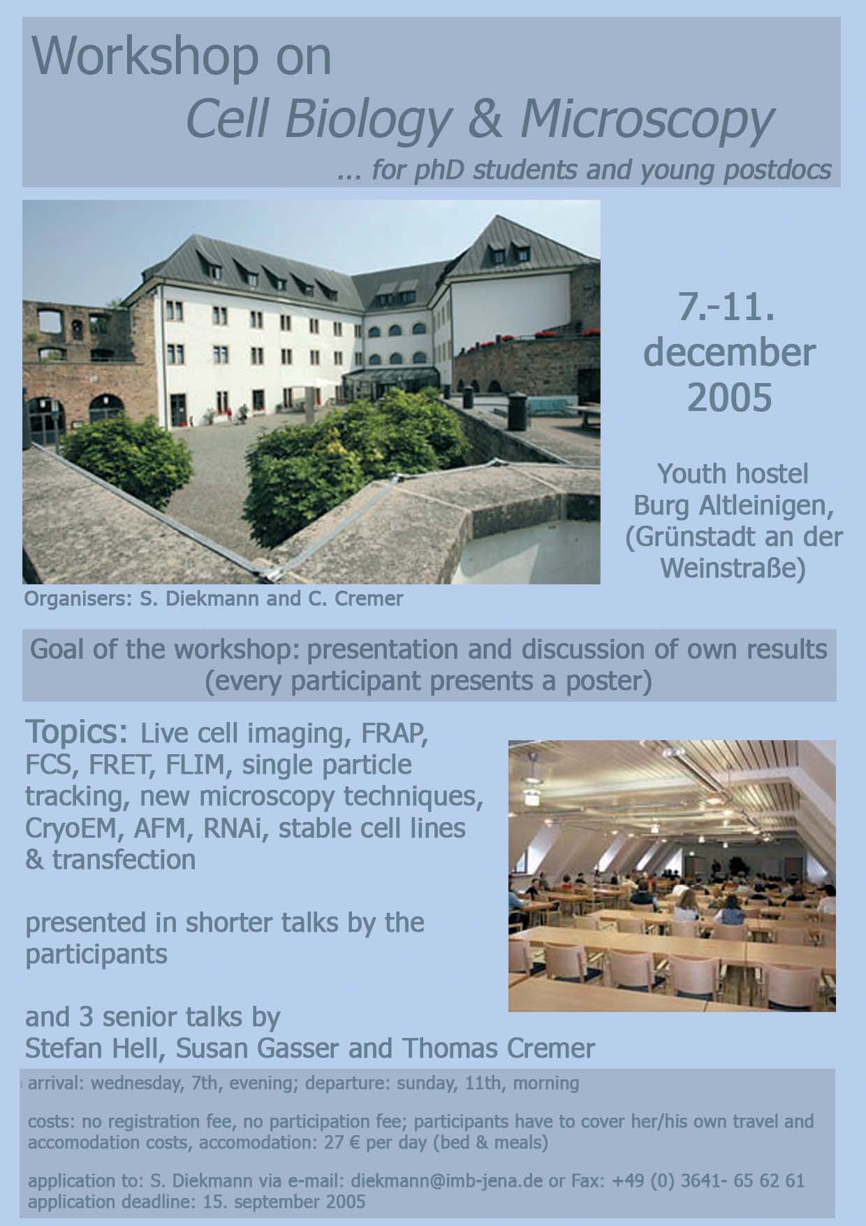 Workshop Cell Biology and Microscopy